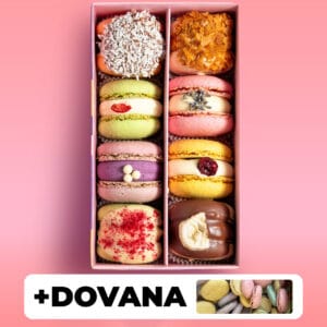 8 vnt. macarons dėžutė